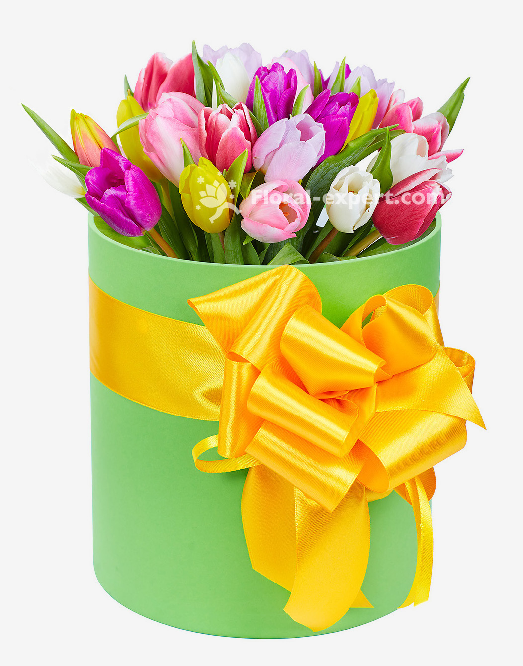 Boîte de tulipes